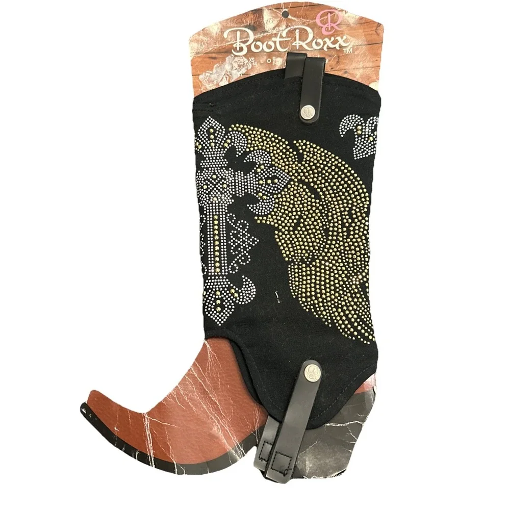 Boot Roxx XS 5-6.5 W Black Trinity Boot‎ Covers NWT Covers Only